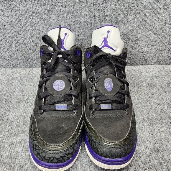 Nike Jordan size 6.5Y Son Of Low GS Shoes Black/Grape Ice-White 580604 008 - Picture 4 of 16